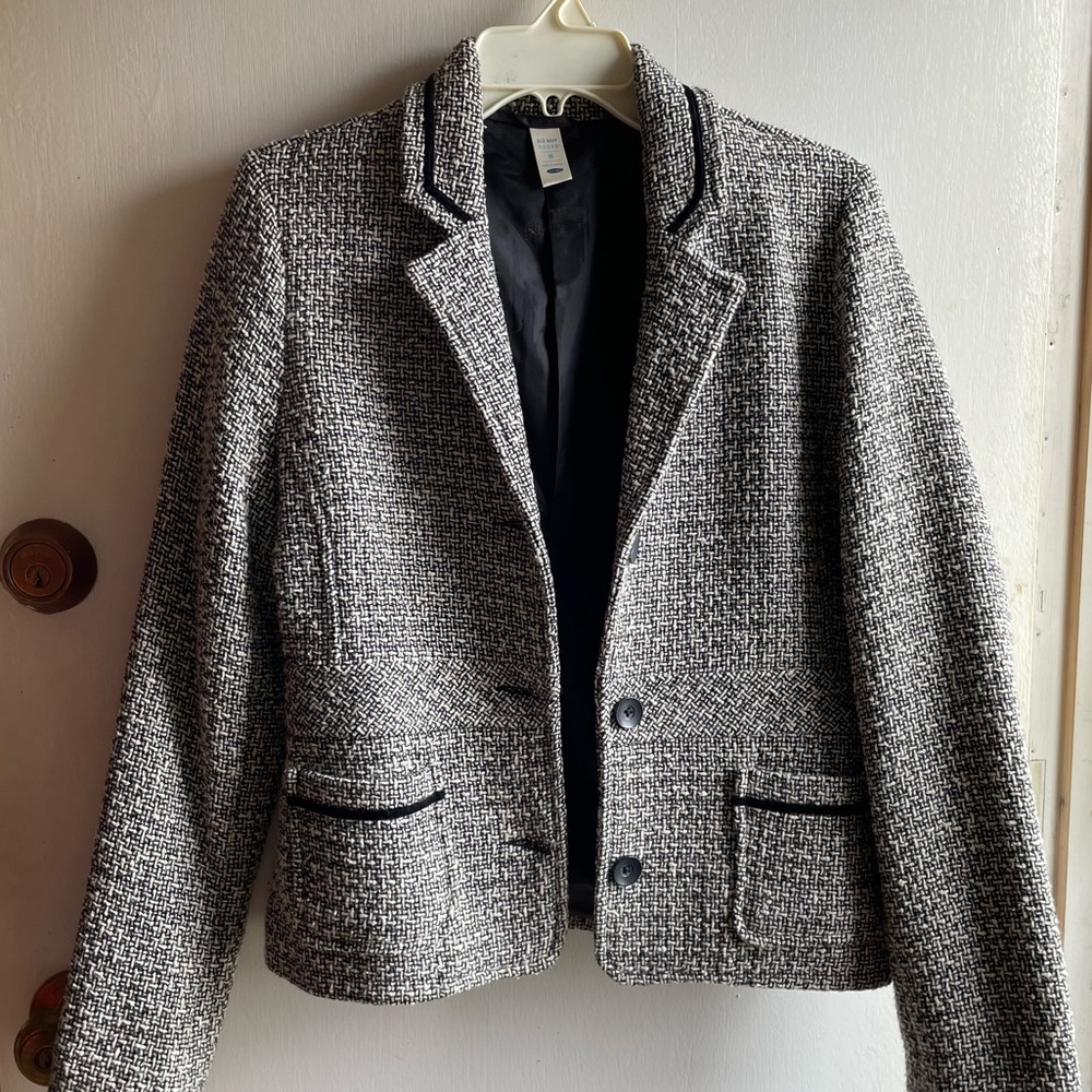 Black and White Tweed Jacket